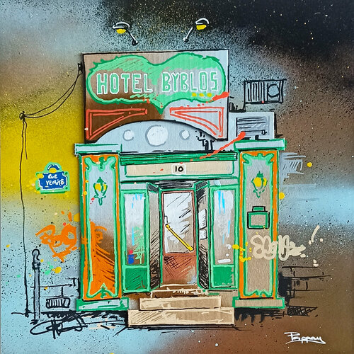 Hôtel Byblos by Pappay, Work on Paper for Sale on Singulart