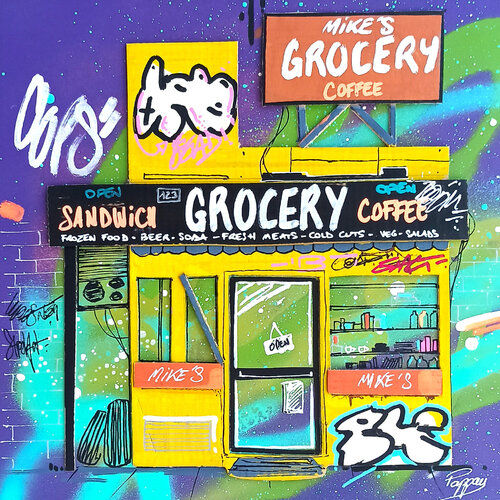 Mike's grocery van Pappay, Schilderij te koop op Singulart