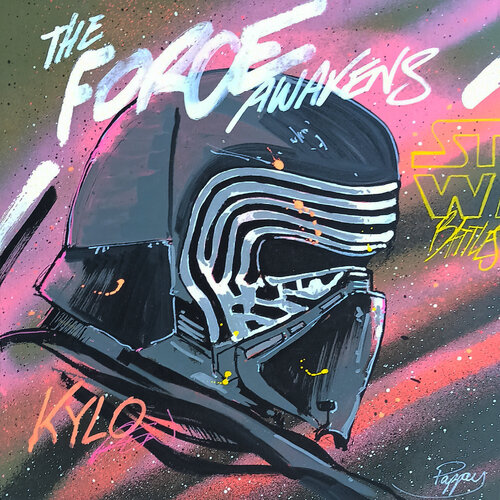 Kylo's helmet de Pappay, Pintura a la venta en Singulart