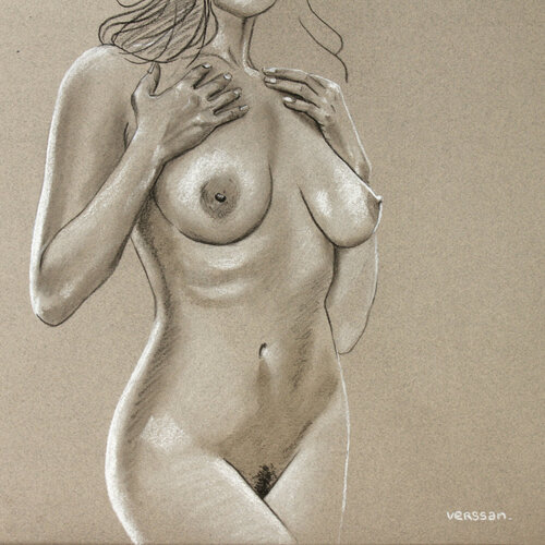 Sensual woman van Pappay, Tekening te koop op Singulart