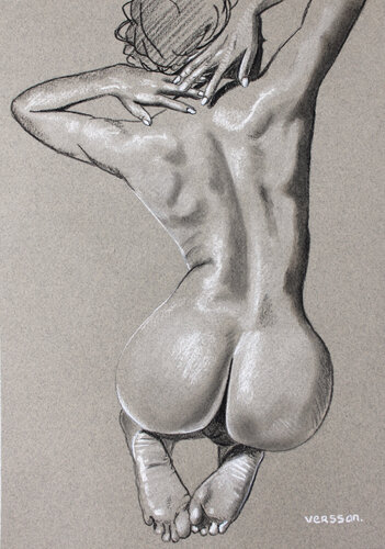 Après le bain van Pappay, Tekening te koop op Singulart