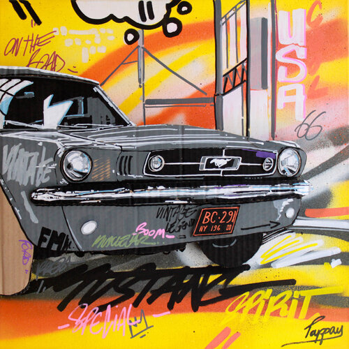 The grey Mustang von Pappay, Malerei kaufen auf Singulart