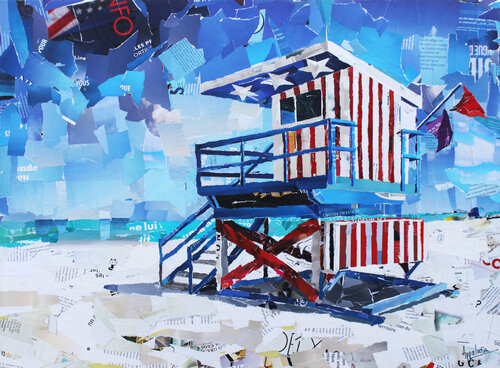 US Beach di Pappay, Pittura in vendita su Singulart