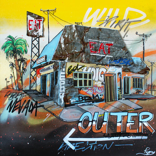 Abandoned diner von Pappay, Malerei kaufen auf Singulart