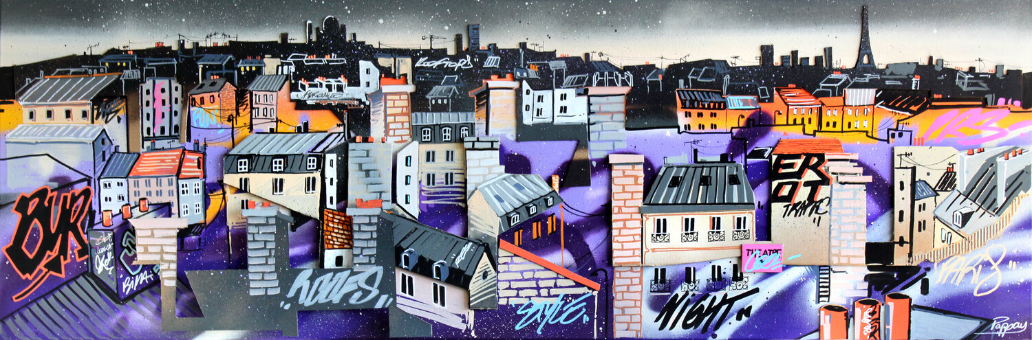 Roofs on Paris Pappay