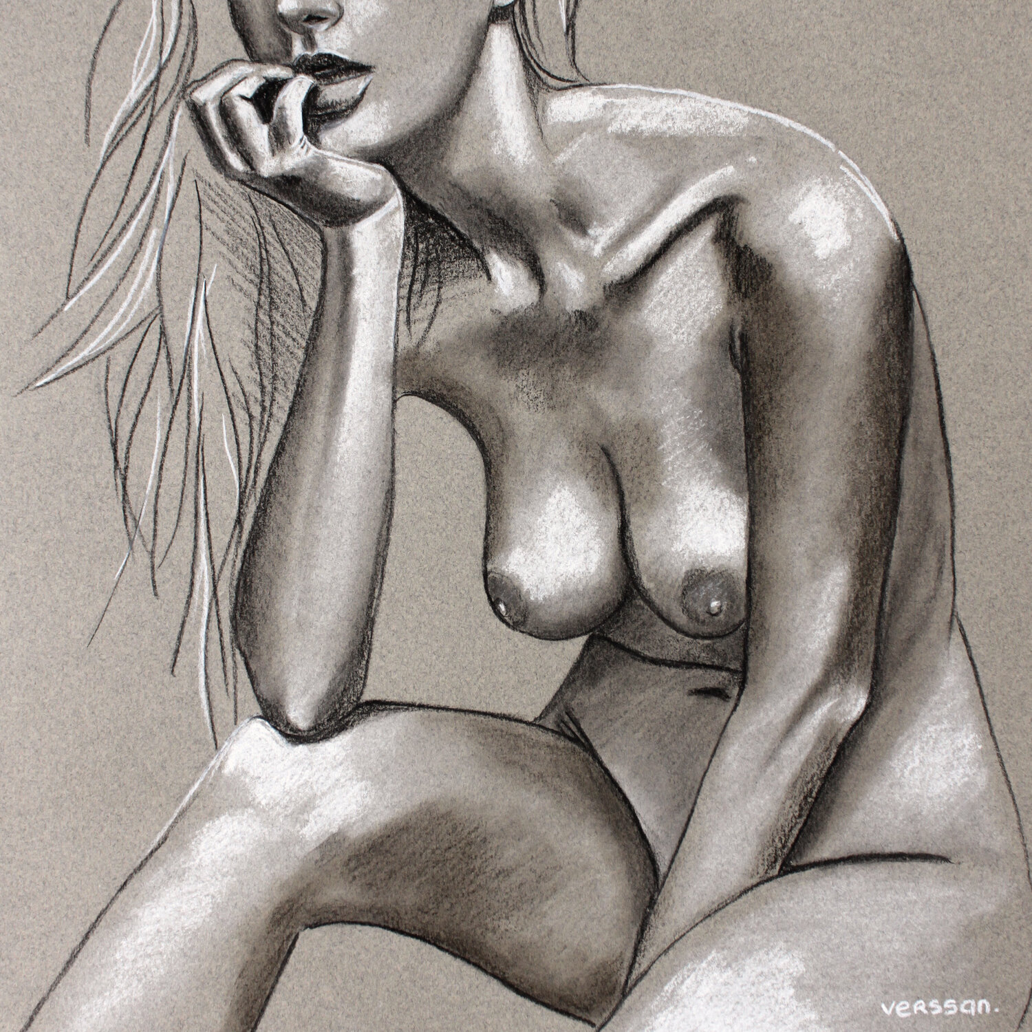 Femme nue pensive Pappay
