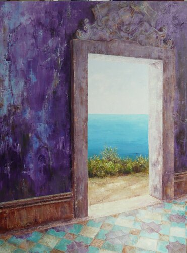 Le pavillon d'été by Laurelle Bessé, 油畫 for Sale on Singulart