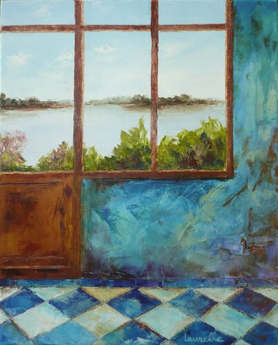 Le petit atelier by Laurelle Bessé, 油畫 for Sale on Singulart