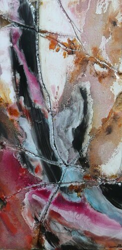 Pavé minéral 1 by Laurelle Bessé, 油畫 for Sale on Singulart