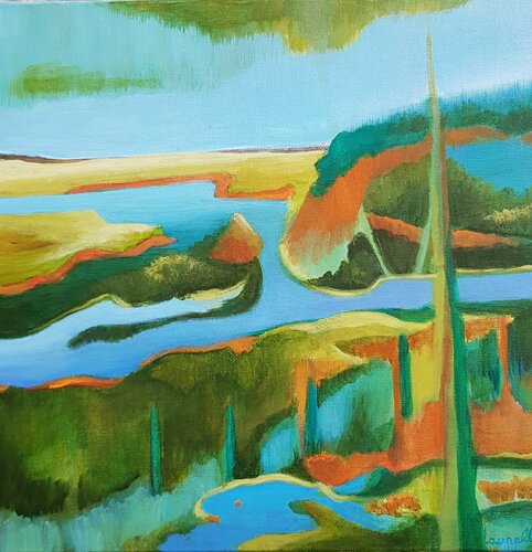 Interprétation by Laurelle Bessé, 油畫 for Sale on Singulart