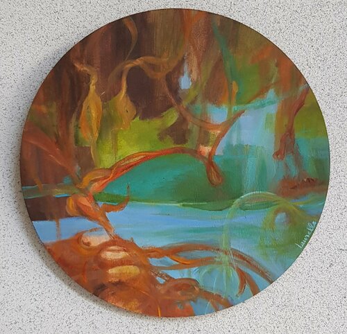 Les lianes by Laurelle Bessé, 油畫 for Sale on Singulart