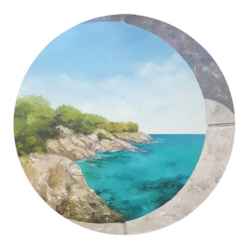 La crique by Laurelle Bessé, 油畫 for Sale on Singulart