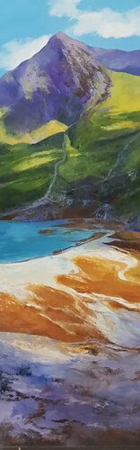 Montagne en été by Laurelle Bessé, 油畫 for Sale on Singulart