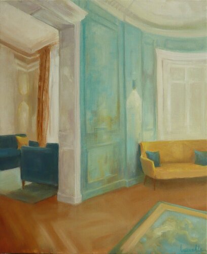 Lumière d'hiver by Laurelle Bessé, 油畫 for Sale on Singulart
