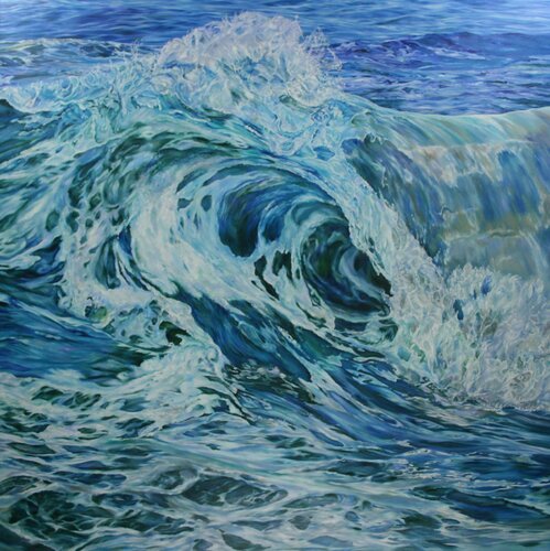 THE GREAT WAVE by Peter Goodhall, 油畫 for Sale on Singulart