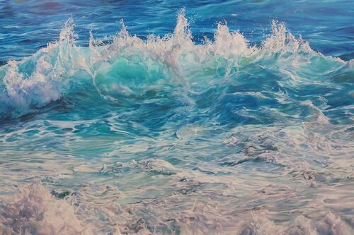 ON THE CREST OF A WAVE di Peter Goodhall, Pittura in vendita su Singulart