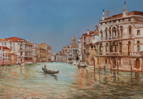 CASA PESARO, THE GRAND CANAL VENICE by Peter Goodhall, 회화 for Sale on Singulart