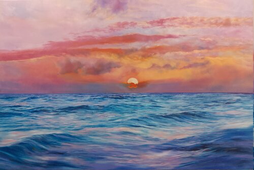 EMBRACING SEA,  SKY & SUN von Peter Goodhall, Malerei kaufen auf Singulart