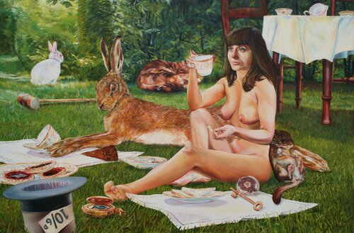 ALICE IN WONDERLAND by Peter Goodhall, Painting for Sale on Singulart
