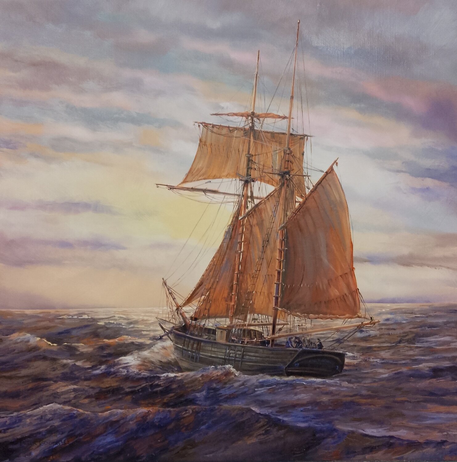 SAILING INTO THE SUNSET Peter Goodhall
