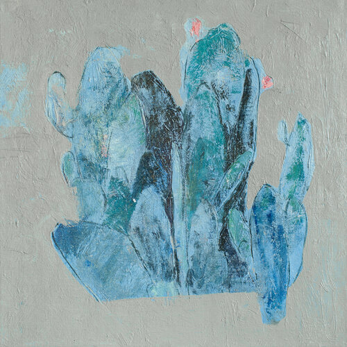 Blue Cactus di Glib Franko, Pittura in vendita su Singulart