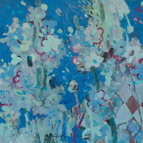 Blue bloom di Glib Franko, Pittura in vendita su Singulart