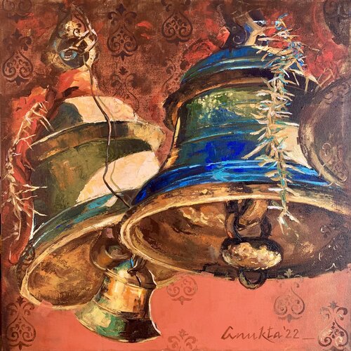 SOUNDS OF DIVINITY – V von Anukta Mukherjee Ghosh, Malerei kaufen auf Singulart