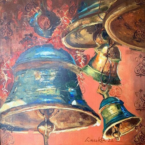 SOUNDS OF DIVINITY – VI van Anukta Mukherjee Ghosh, Schilderij te koop op Singulart