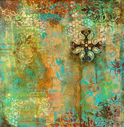 IN SEARCH OF HARMONY van Anukta Mukherjee Ghosh, Schilderij te koop op Singulart