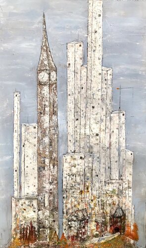 A TimeTower  AfterEight Revisited van Matthias Lupri, Schilderij te koop op Singulart