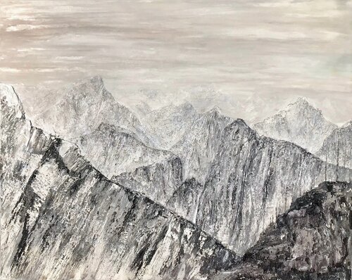 At Razors Edge van Matthias Lupri, Schilderij te koop op Singulart