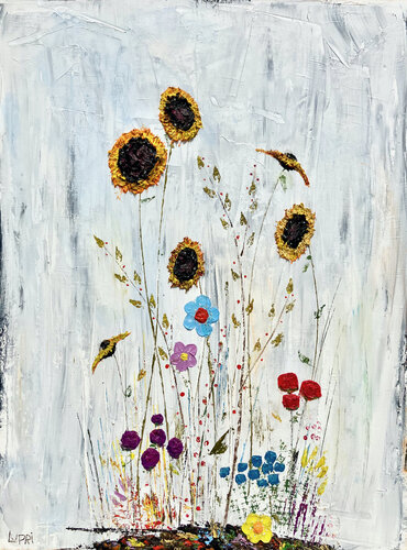Sunflowers, Camilia and Paris van Matthias Lupri, Schilderij te koop op Singulart