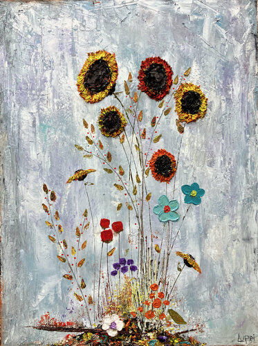 Charleston Sunflowers van Matthias Lupri, Schilderij te koop op Singulart