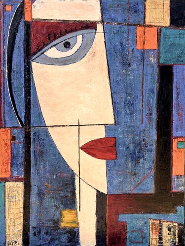 Blue Camilia Abstracted III Matthias Lupri