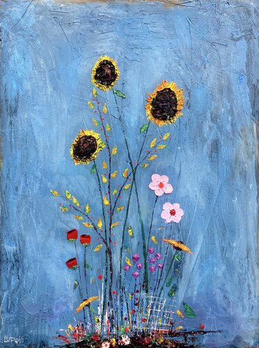 Easter Sunday Sunflowers par Matthias Lupri, Peinture en vente sur Singulart