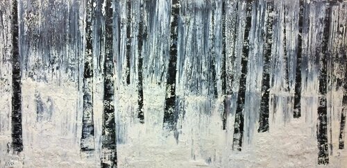 Echo of Inner Ice:  The Trees par Matthias Lupri, Peinture en vente sur Singulart