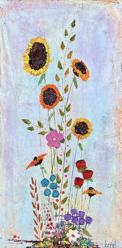 Sunflower Morning di Matthias Lupri, Pittura in vendita su Singulart