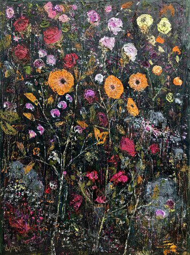 Camilia's Primal Garden Stream di Matthias Lupri, Pittura in vendita su Singulart