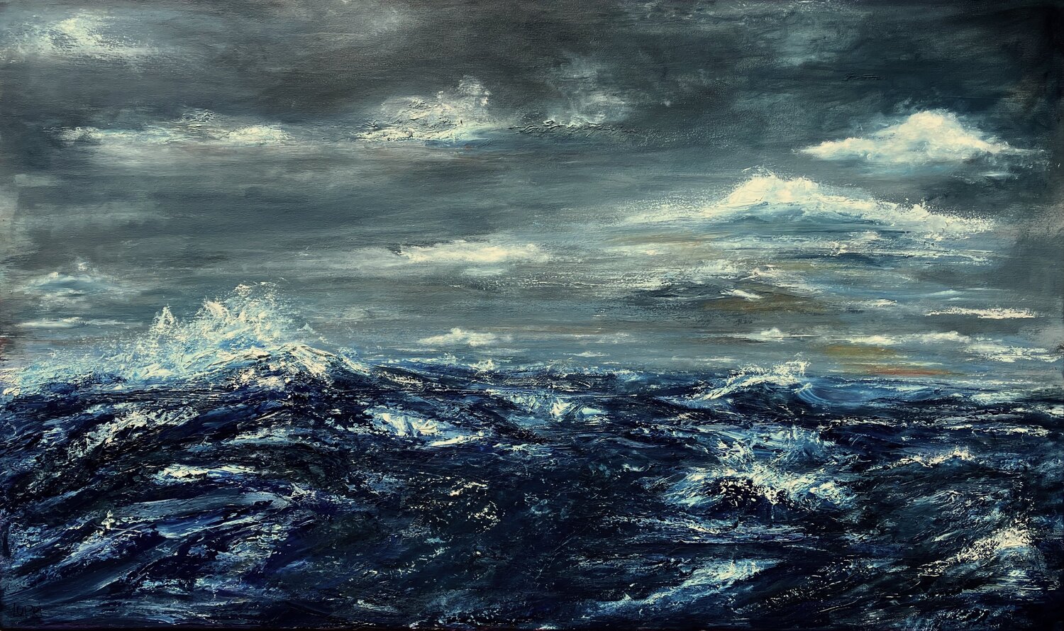 A Moonlit Stormy Sunset Matthias Lupri