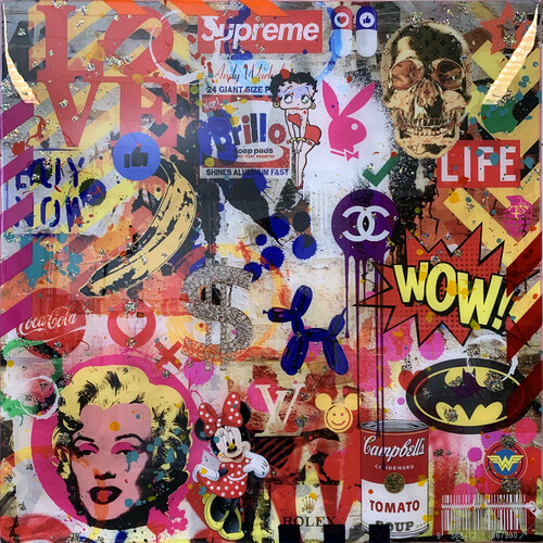POP Explosion S di Karin Vermeer, Pittura in vendita su Singulart