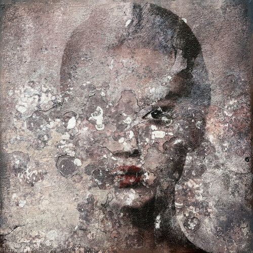 Concrete pink di Karin Vermeer, Pittura in vendita su Singulart