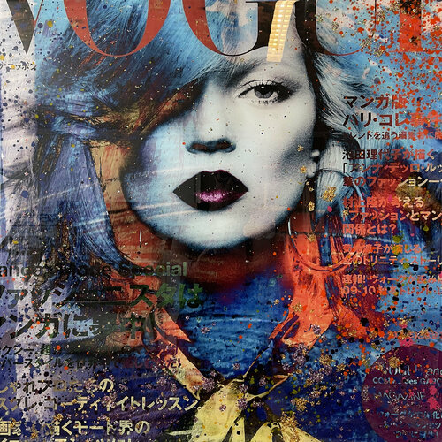 Kate Moss Vogue di Karin Vermeer, Pittura in vendita su Singulart
