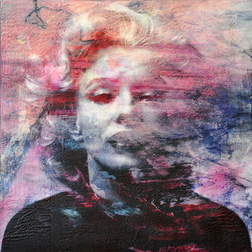 Marilyn in pink van Karin Vermeer, Schilderij te koop op Singulart