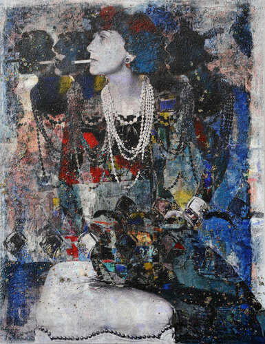 Coco Chanel di Karin Vermeer, Pittura in vendita su Singulart