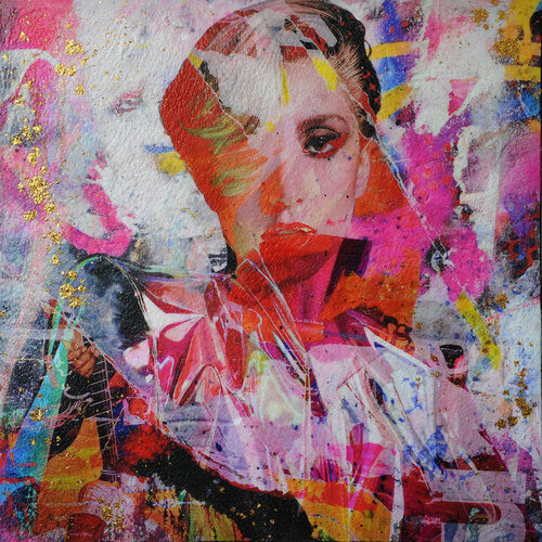 Lady Gaga di Karin Vermeer, Pittura in vendita su Singulart