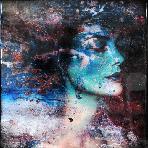 Aqua small resin gloss edition di Karin Vermeer, Pittura in vendita su Singulart