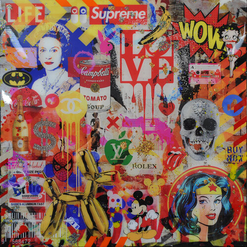 POP Explosion V di Karin Vermeer, Pittura in vendita su Singulart