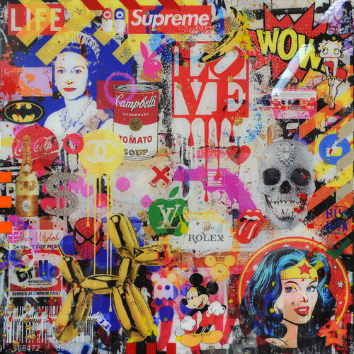 POP Explosion W di Karin Vermeer, Pittura in vendita su Singulart