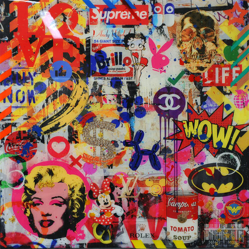 POP Explosion X di Karin Vermeer, Pittura in vendita su Singulart