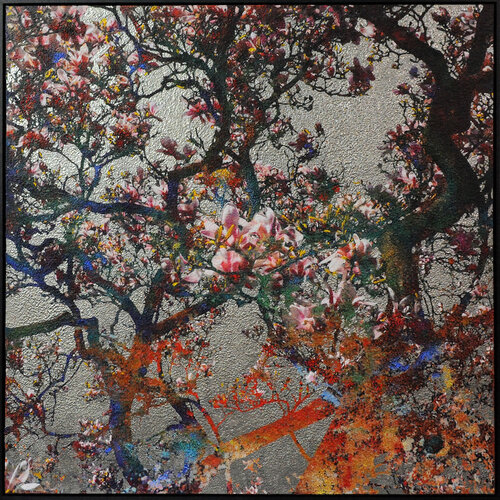 Platinum Magnolia par Karin Vermeer, Peinture en vente sur Singulart